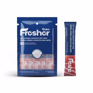 Cube Fresher Cat lickable Complete Wet Food Chicken Recipe 150g (15g*10) Salmon flavour