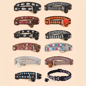 Pet Collars with Adjustable Designs And Bells