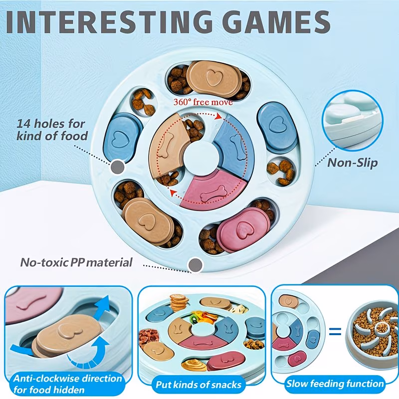 Interactive Slow Feeder Puzzle Toy – IQ Training Treat Dispenser for Dogs - Image 4