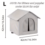 Foldable Soft Indoor Pet Kennel House with Removable Cushion – For Cats & Small Dogs