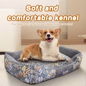 Orthopedic Memory Foam Pet Bed with Removable Washable Cover