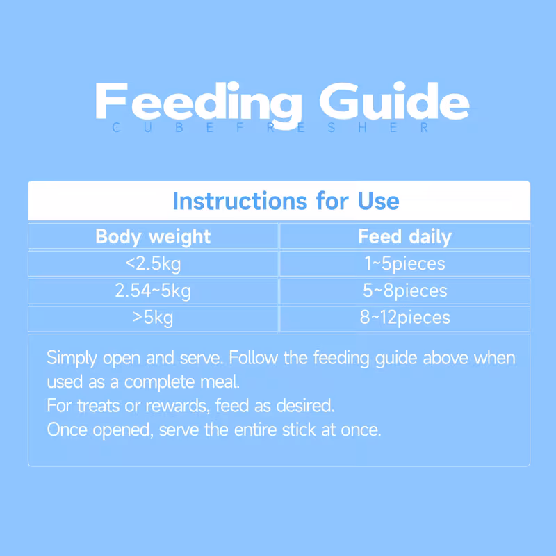 Cube Fresher Cat lickable Complete Wet Food Chicken Recipe 150g (15g*10) Salmon flavour - Image 2