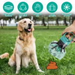 Portable Dog Pooper Scooper with Waste Bag Dispenser – One-Hand Pet Waste Picker