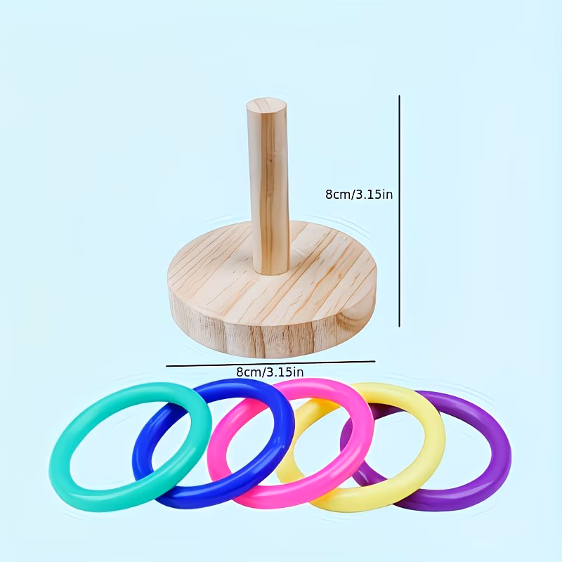 Bird Ring Toss Toy – Interactive Foraging & Training Toy for Small Birds - Image 4