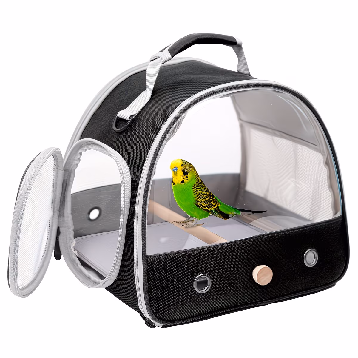 Portable Bird Travel Carrier Backpack – Breathable Cage for Small Birds
