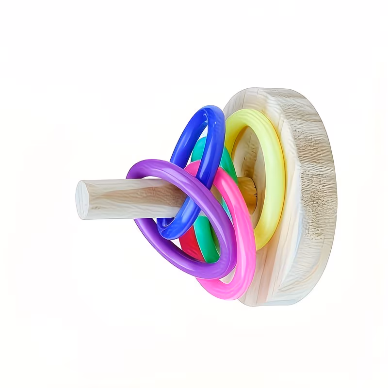Bird Ring Toss Toy – Interactive Foraging & Training Toy for Small Birds - Image 5