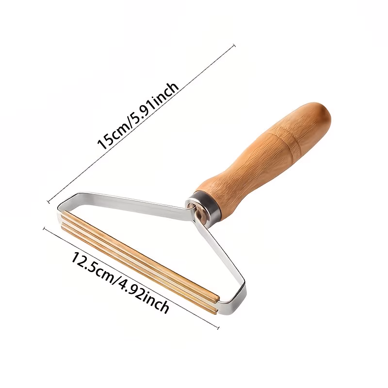 Reusable Pet Hair Remover Roller with Wooden Handle for Cats & Dogs - Image 6